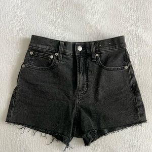 Madewell Black Perfect Jean Shorts